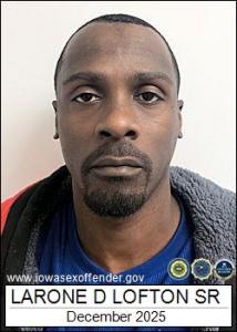 Larone Darnell Lofton Sr a registered Sex Offender of Iowa