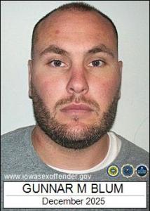 Gunnar Michael Blum a registered Sex Offender of Iowa