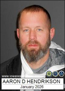Aaron Dean Hendrikson a registered Sex Offender of Iowa