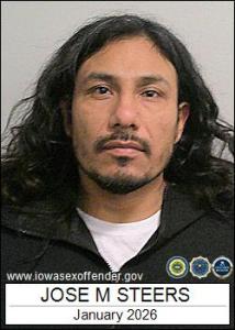 Jose Manuel Steers a registered Sex Offender of Iowa