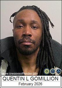 Quentin Lamar Gomillion a registered Sex Offender of Iowa