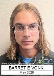 Barret Eugene Vonk a registered Sex Offender of Iowa