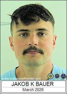 Jakob Kreg Bauer a registered Sex Offender of Iowa