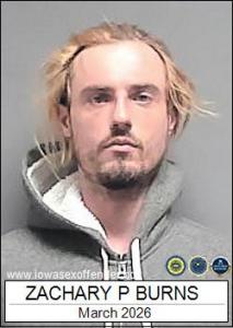 Zachary Paul Burns a registered Sex Offender of Iowa