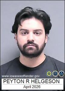 Peyton Richard Helgeson a registered Sex Offender of Iowa