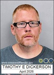 Timothy Edward Dickerson a registered Sex Offender of Iowa