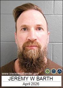 Jeremy Wade Barth a registered Sex Offender of Iowa
