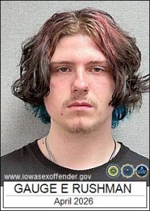 Gauge Edward Martin Rushman a registered Sex Offender of Iowa