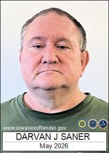 Darvan Jay Saner a registered Sex Offender of Iowa