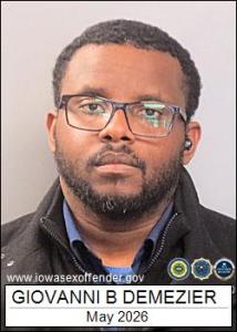 Giovanni Bartholy Demezier a registered Sex Offender of Iowa