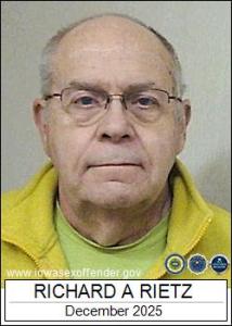 Richard Alan Rietz a registered Sex Offender of Iowa