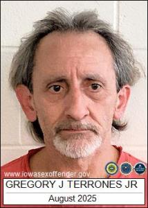 Gregory Joe Terrones Jr a registered Sex Offender of Iowa