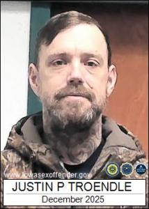 Justin Paul Troendle a registered Sex Offender of Iowa