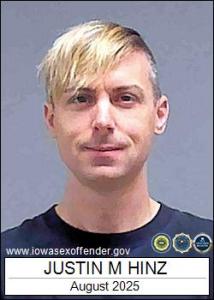 Justin Michael Hinz a registered Sex Offender of Iowa