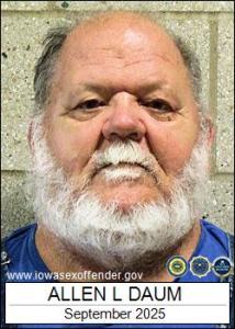 Allen Lane Daum a registered Sex Offender of Iowa