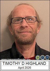 Timothy Duane Highland a registered Sex Offender of Iowa