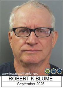 Robert Kenneth Blume a registered Sex Offender of Iowa
