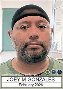 Joey Martinez Gonzales a registered Sex Offender of Iowa