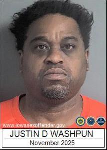 Justin Demarco Washpun a registered Sex Offender of Iowa