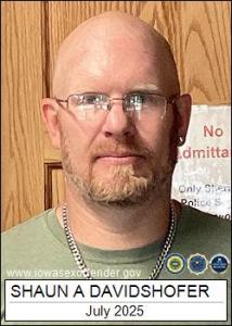Shaun Allan Davidshofer a registered Sex Offender of Iowa