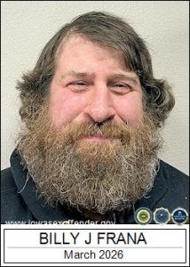 Billy Joe Cyril Frana a registered Sex Offender of Iowa