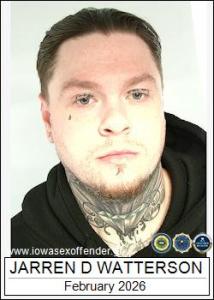 Jarren Donavon Watterson a registered Sex Offender of Iowa