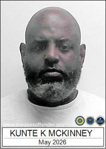 Kunte Kinte Mckinney a registered Sex Offender of Iowa