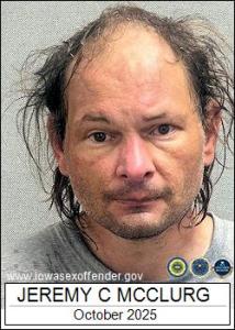 Jeremy Christopher Mcclurg a registered Sex Offender of Iowa