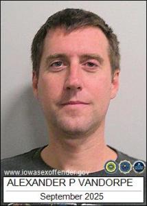 Alexander Paul Vandorpe a registered Sex Offender of Iowa