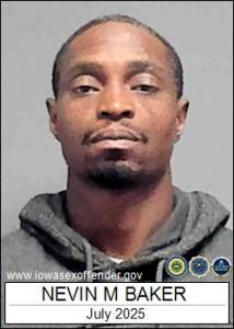 Nevin Michael Baker a registered Sex Offender of Iowa