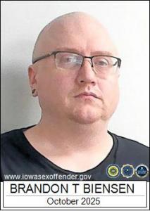 Brandon Thomas Biensen a registered Sex Offender of Iowa