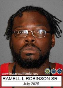 Ramell Lee Robinson Sr a registered Sex Offender of Iowa