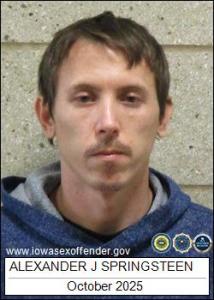 Alexander Joseph Springsteen a registered Sex Offender of Iowa