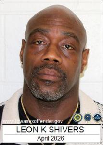 Leon Kurtis Shivers a registered Sex Offender of Iowa
