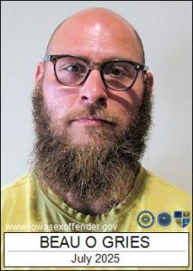 Beau Orlando Gries a registered Sex Offender of Iowa