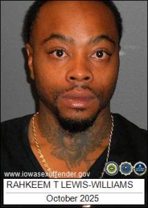 Rahkeem Threex Lewis-williams a registered Sex Offender of Iowa