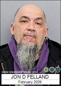 Jon David Felland a registered Sex Offender of Iowa