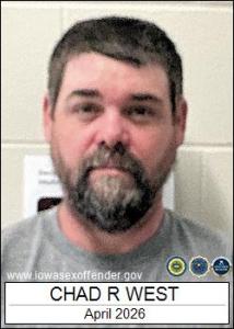 Chad Richard West a registered Sex Offender of Iowa