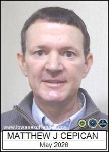 Matthew James Cepican a registered Sex Offender of Iowa
