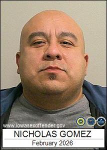 Nicholas Gomez a registered Sex Offender of Iowa