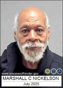 Marshall Calvin Nickelson a registered Sex Offender of Iowa