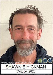 Shawn Edward Hickman a registered Sex Offender of Iowa