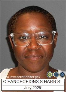Cieanceceions Samone Harris a registered Sex Offender of Iowa