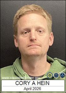 Cory Andrew Hein a registered Sex Offender of Iowa