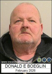 Donald Eugene Boeglin a registered Sex Offender of Iowa