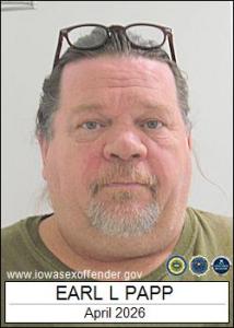 Earl Lee Papp a registered Sex Offender of Iowa