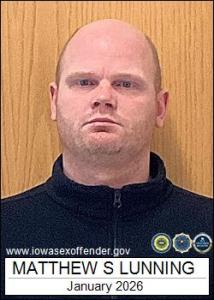Matthew Steven Lunning a registered Sex Offender of Iowa