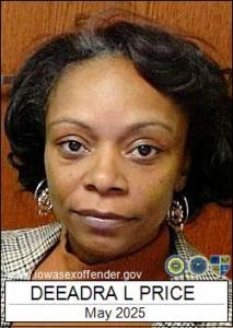 Deeadra Lynn Price a registered Sex Offender of Iowa