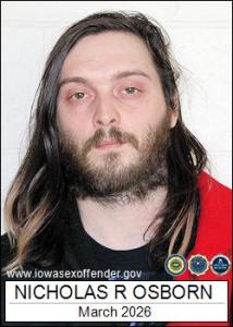 Nicholas Russell Osborn a registered Sex Offender of Iowa