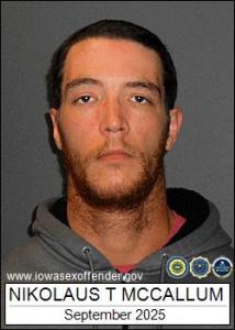 Nikolaus Theodore Mccallum a registered Sex Offender of Iowa